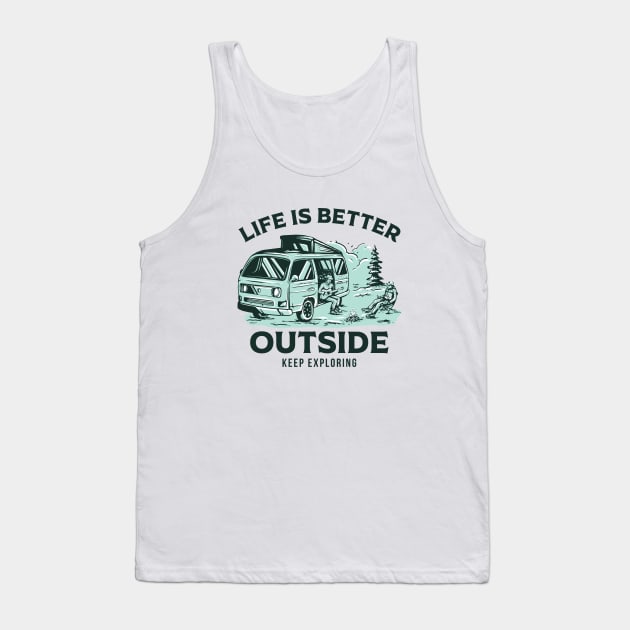 outdoor shirt | life is better outside Tank Top by ogdsg